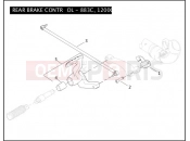 Harley-Davidson 2007 SPORTSTER NIGHTSTER  - XL1200N REAR BRAKE CONTROL - 883C/1200C