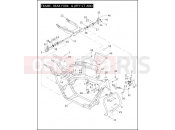FRAME, REAR FORK & JIFFY STAND - Harley-Davidson ROAD KING - FLHR 2007
