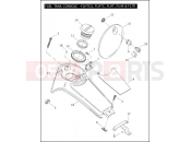 FUEL TANK CONSOLE - FLHTCU, FLHTC, FLHT, FLHX & FLTR - Harley-Davidson ROAD KING CLASSIC - FLHRC 2007