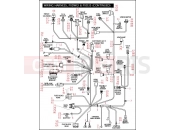 Harley-Davidson 2006 DYNA DYNA 35TH ANV SUPER GLIDE  - FXD35 WIRING HARNESS, FXDWGI & FXD35 (CONTINUED)