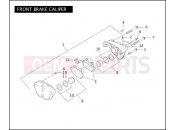 Harley-Davidson 2006 DYNA DYNA SUPER GLIDE  - FXDI FRONT BRAKE CALIPER