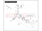 Harley-Davidson 2006 DYNA DYNA SUPER GLIDE  - FXDI FRONT TURN SIGNALS