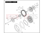 Harley-Davidson 2006 DYNA DYNA WIDE GLIDE  - FXDWGI REAR WHEEL - LACED