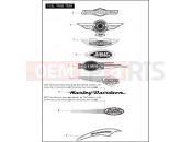 HARLEY-DAVIDSON HERITAGE SOFTAIL CLASSIC  - FLSTCI FUEL TANK TRIM