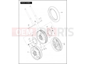 Harley-Davidson 2006 VRSC VRSCA V-ROD  - VRSCA FRONT WHEEL