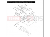 Harley-Davidson 2005 DYNA DYNA SUPER GLIDE  - FXD REAR FORK, DEBRIS DEFLECTOR & BELT GUARD