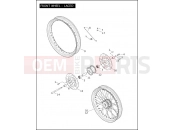 Harley-Davidson 2005 DYNA DYNA SUPER GLIDE CUSTOM  - FXDC FRONT WHEEL - LACED