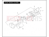 Harley-Davidson 2005 DYNA DYNA WIDE GLIDE  - FXDWGI FRONT BRAKE CALIPER