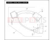 Harley-Davidson 2005 SIDECAR FLHR/I SIDECAR  - SIDECAR FOR FLHR/I HARNESS, BANK ANGLE SENSOR