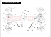Harley-Davidson 2005 SOFTAIL FAT BOY SHRINE  - FLSTFI SHRINE HANDLEBAR SWITCHES