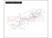 Harley-Davidson 2005 VRSC VRSCA V-ROD  - VRSCA FRONT BRAKE CALIPER