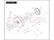 Harley-Davidson 2005 VRSC VRSCA V-ROD  - VRSCA REAR WHEEL