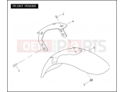 HARLEY-DAVIDSON VRSCA V-ROD 98  - VRSCA 98 FRONT FENDER