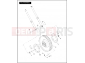 Harley-Davidson 2005 VRSC VRSCB V-ROD  - VRSCB FRONT WHEEL