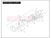 Harley-Davidson 2004 DYNA DYNA SUPER GLIDE  - FXD FRONT BRAKE CALIPER