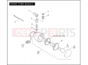 HARLEY-DAVIDSON DYNA SUPER GLIDE  - FXDI FRONT TURN SIGNALS