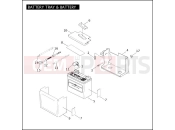 Harley-Davidson 2004 DYNA DYNA LOW RIDER  - FXDL BATTERY TRAY & BATTERY