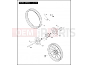 Harley-Davidson 2004 DYNA DYNA LOW RIDER  - FXDL FRONT WHEEL - LACED