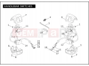 HARLEY-DAVIDSON DYNA WIDE GLIDE  - FXDWG HANDLEBAR SWITCHES