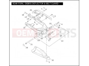 HARLEY-DAVIDSON DYNA WIDE GLIDE  - FXDWG REAR FORK, DEBRIS DEFLECTOR & BELT GUARD
