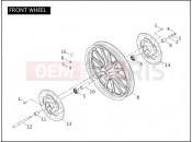 Harley-Davidson 2004 POLICE DYNA DEFENDER  - FXDP FRONT WHEEL