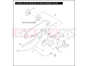 Harley-Davidson 2004 POLICE DYNA DEFENDER  - FXDP LICENSE PLATE BRACKET & REAR MARKER LIGHTS
