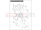 Harley-Davidson 2004 SOFTAIL SPRINGER SOFTAIL  - FXSTS WIRING HARNESS, MAIN - CARBURETED (2 OF 2)