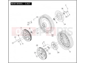 Harley-Davidson 2004 SPORTSTER SPORTSTER 1200 CUSTOM  - XL1200C REAR WHEEL - CAST