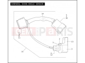 Harley-Davidson 2004 TOURING ELECTRA GLIDE CLASSIC  - FLHTC HARNESS, BANK ANGLE SENSOR
