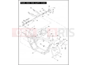 Harley-Davidson 2004 TOURING ELECTRA GLIDE STANDARD  - FLHTI FRAME, REAR FORK & JIFFY STAND (2 OF 2)