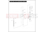 Harley-Davidson 2004 TOURING ELECTRA GLIDE STANDARD  - FLHTI FRONT FORK - LEFT (NONFAIRING MODELS)