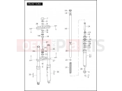 Harley-Davidson 2004 VRSC VRSCA V-ROD 98  - VRSCA 98 FRONT FORK