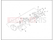 FRONT BRAKE CALIPER - Harley-Davidson DYNA SUPER GLIDE T-SPORT - FXDXT 2003