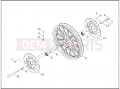 Harley-Davidson 2003 POLICE DYNA DEFENDER  - FXDP FRONT WHEEL
