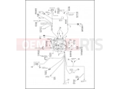 Harley-Davidson 2003 SOFTAIL NIGHT TRAIN  - FXSTB WIRING HARNESS, MAIN - CARBURETED (1 OF 2)