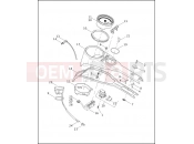 FUEL TANK CONSOLE - Harley-Davidson CVO ROAD KING - FLHRSEI 2002