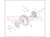 REAR WHEEL - Harley-Davidson CVO ROAD KING - FLHRSEI 2002