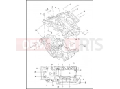 Harley-Davidson 2002 VRSC VRSCA V-ROD  - VRSCA CRANKCASE - UPPER & LOWER