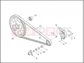 Harley-Davidson 2002 VRSC VRSCA V-ROD 98  - VRSCA 98 BELT & SPROCKETS