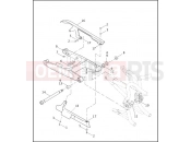 Harley-Davidson 2002 VRSC VRSCA V-ROD 98  - VRSCA 98 REAR FORK, DEBRIS DEFLECTOR & BELT GUARD