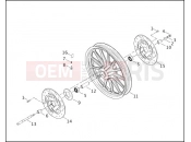 Harley-Davidson 2000 DYNA DYNA LOW RIDER  - FXDL FRONT WHEEL - CAST