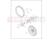 Harley-Davidson 2000 DYNA DYNA LOW RIDER  - FXDL FRONT WHEEL - LACED