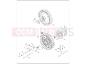 Harley-Davidson 2000 SOFTAIL NIGHT TRAIN  - FXSTB FRONT WHEEL (2 OF 2)