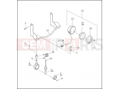 Harley-Davidson 1998 TOURING ELECTRA GLIDE STANDARD  - FLHT AUXILIARY/FOG LAMPS & FRONT TURN SIGNALS