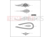 Harley-Davidson 1997 SOFTAIL FAT BOY  - FLSTF FUEL TANK TRIM
