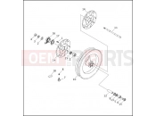 FRONT WHEEL - FLHTP - Harley-Davidson FLHTC SIDECAR - SIDECAR FOR FLHTC 1992