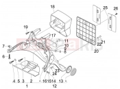 PIAGGIO Fly 150 (LBMM57) Rear cover - Splash guard