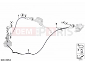BMW Motorrad BMW 2020 C models C 400 X (0C09, 0C19) Brake lines, front 2 | Brake lines, front 2
