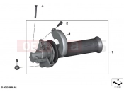 BMW Motorrad BMW 2020 C models C 400 X (0C09, 0C19) Throttle grip unheated | Throttle grip unheated