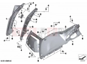 BMW Motorrad BMW 2020 C models C evolution (0C03) Trim panel side section primed front